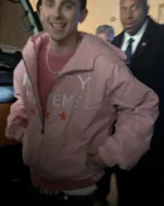 Timothée Chalamet Pink Marty Supreme Jacket