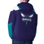 Purple/Teal Charlotte Hornets Charger Half-Zip Pullover Jacket