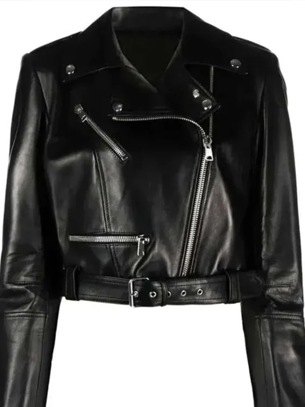 RHOBH Amanda Frances Black Leather Jacket