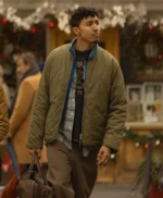 Reda Elazouar The Family Plan 2 Olive Quilted Jacket