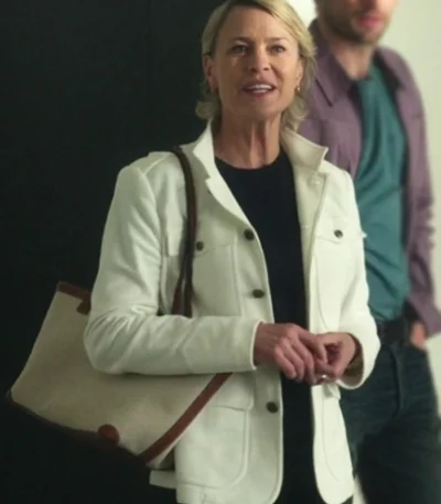 Robin Wright The Girlfriend S01 White Jacket