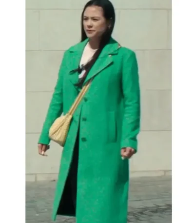 Run Away Katie Green Wool Coat