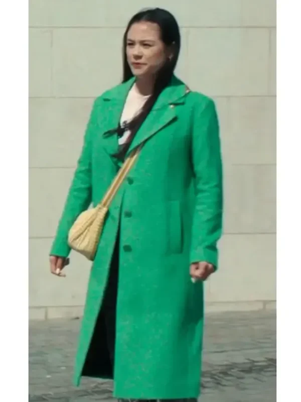 Run Away Katie Green Wool Coat