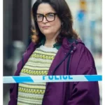 Run Away Ruth Jones Purple Hooded Jacket