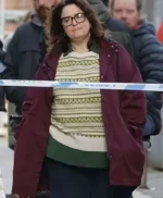 Run Away Ruth Jones Purple Hooded Jacket
