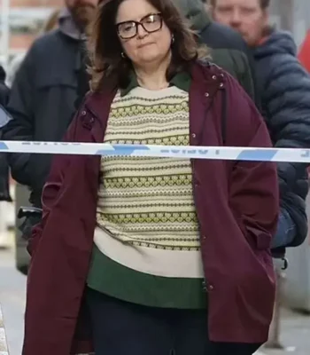 Run Away Ruth Jones Purple Hooded Jacket