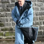 Run Away Simon Greene Blue Hooded Coat