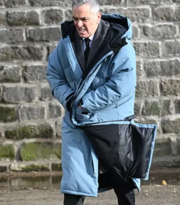 Run Away Simon Greene Blue Hooded Coat
