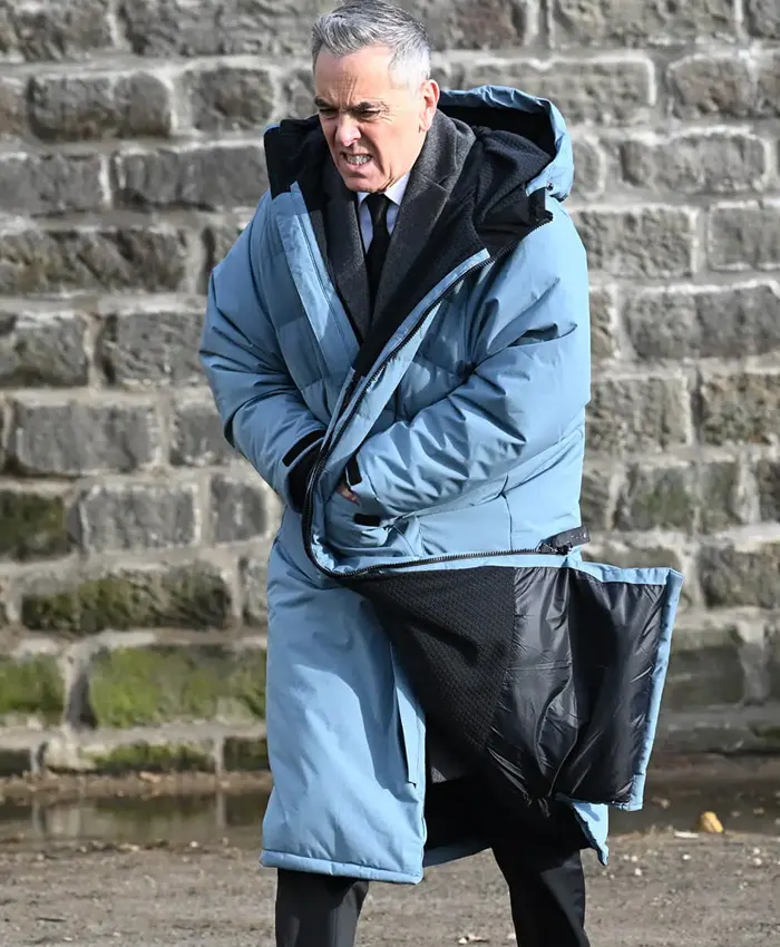 Run Away Simon Greene Blue Hooded Coat Run Away Simon Greene Blue Hooded Coat