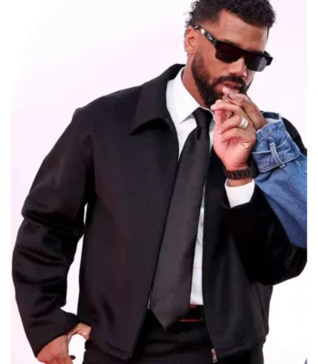 The Devil Wears Prada 2 Event Russell Wilson Black Jacket