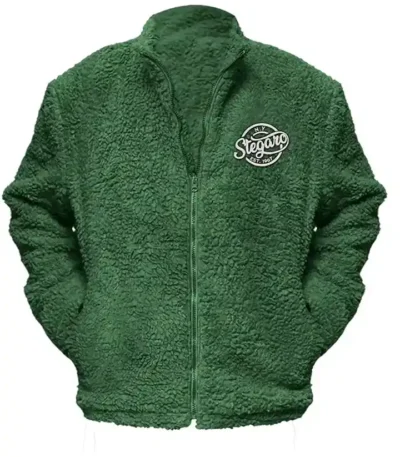 Rylee Fur Stegaro Green Jacket