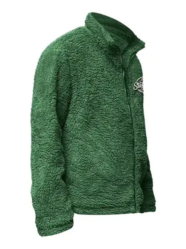 Rylee Fur Stegaro Green Jacket