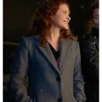 Sarah Drew Mistletoe Murders S02 Grey Coat