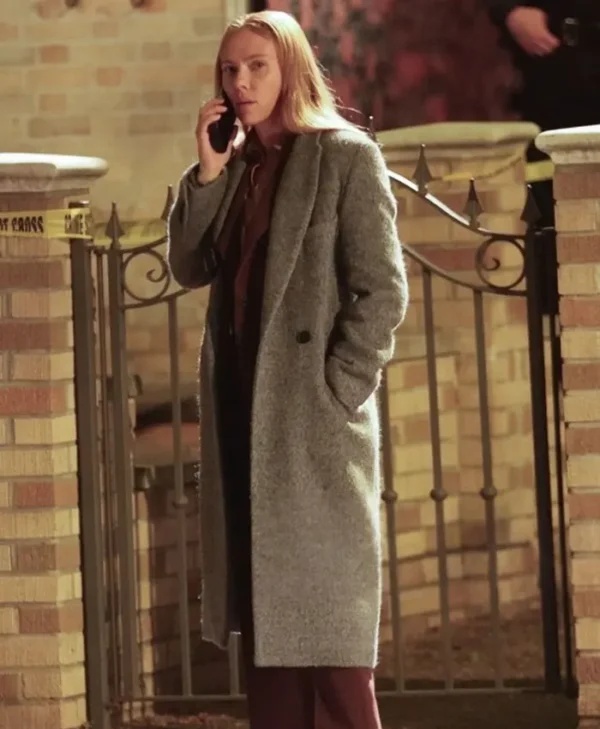 Scarlett Johansson The Exorcist Grey Coat
