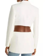 Abigail Selling The City White Cut Out Blazer