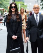 Anne Hathaway The Devil Wears Prada 2 Black Coat