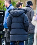 Brett Goldstein Office Romance Black Puffer Coat