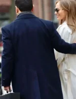 Brett Goldstein Office Romance Blue Wool Coat