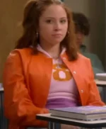 Carmen B. Sanchez Electric Bloom S01 Orange Leather Jacket