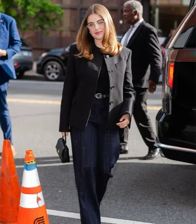 Ella Bright CBS Mornings Studio Black Blazer