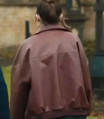 Gemma Daddy Issues 2024 Brown Leather Jacket