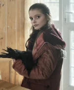 Isabella Astbury The Crow Girl S01 Maroon Jacket