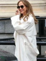 Jennifer Lopez Office Romance White Trench Coat