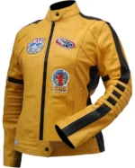 Kill Bill (Movie 2003) The Bride Yellow Motorcycle Jacket