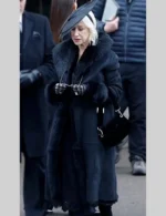 Maeve Harrigan MobLand Black Fur Coat