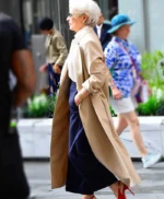 Meryl Streep The Devil Wears Prada 2 Beige Trench Coat