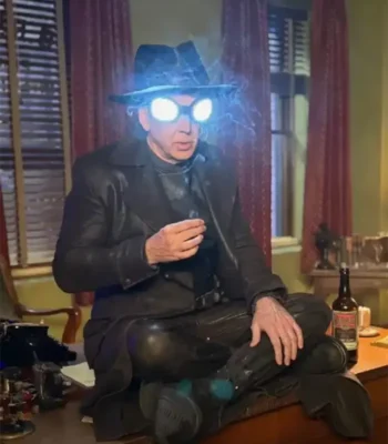 Nicolas Cage Spider Noir Brown Leather Coat