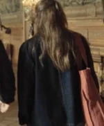 Sara Giraudeau French Lover Black Denim Jacket