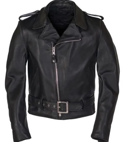 Stegaro American Black Biker Leather Jacket