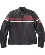 Stegaro Black Motorcycle Leather Jacket