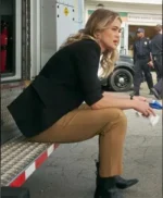 The Hunting Party Melissa Roxburgh Black Blazer