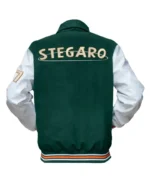 Skyler Green And White Stegaro Varsity Jacket