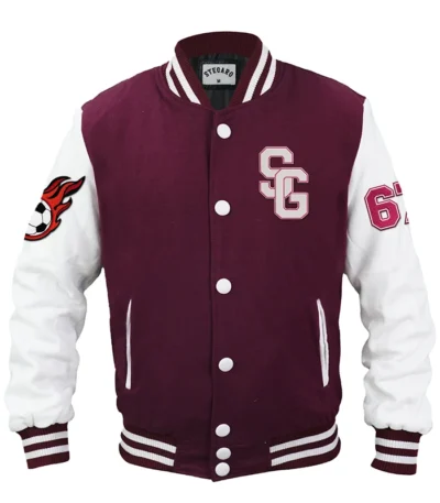 Soccer Stegaro Maroon Varsity Jacket