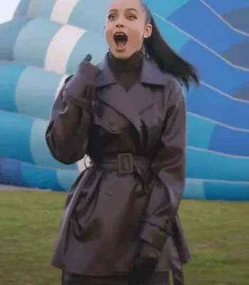 Sofia Carson The Life List Black Coat