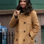 Sofia Carson The Life List Brown Coat