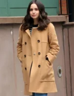 Sofia Carson The Life List Brown Coat