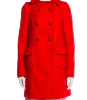 Sofia Carson The Life List Red Double Breasted Peacoat