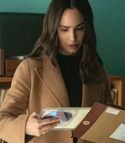 Sofia Carson The Life List Wool Coat