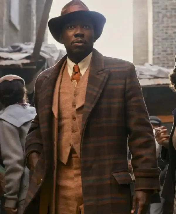 Robbie Robertson Spider Noir S01 Wool Plaid Coat