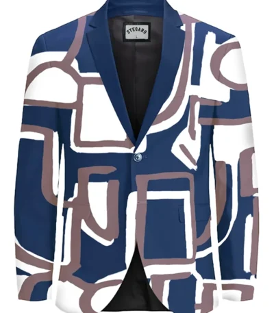 Stegaro Abstract Art Blazer