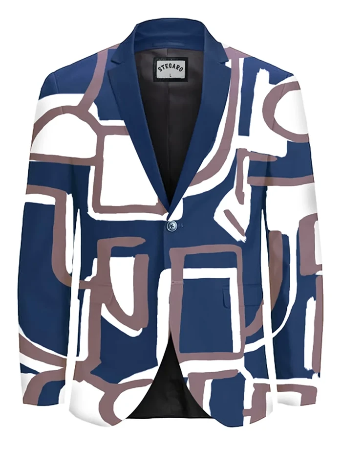 Stegaro Abstract Art Blazer Stegaro Abstract Art Blazer
