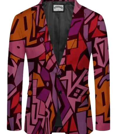 Stegaro Abstract Edge Blazer