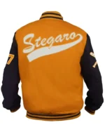 Stegaro Base Ball Yellow And Black Varsity Jacket