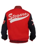 Stegaro Baseball Red Varsity Jacket