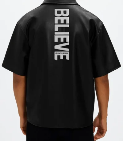Stegaro Believer Oversized Snap Shirt