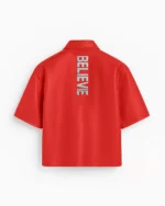 Stegaro Believer Oversized Snap Shirt